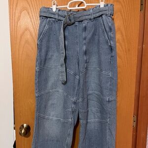 Free People pull on barrel jeans